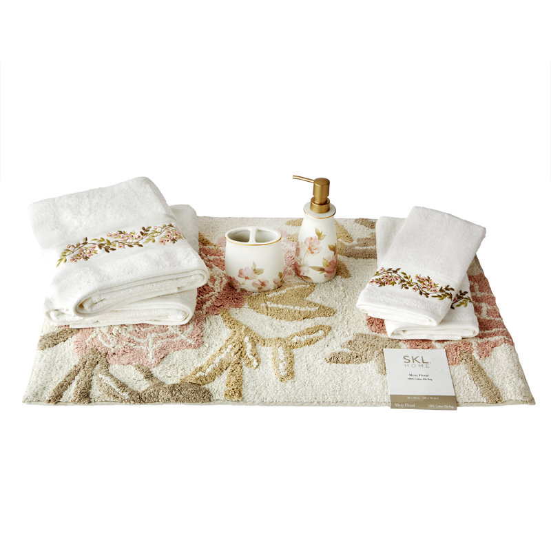 SKL Home Misty Floral 7 Piece Bathroom Accessory Set & Reviews Wayfair